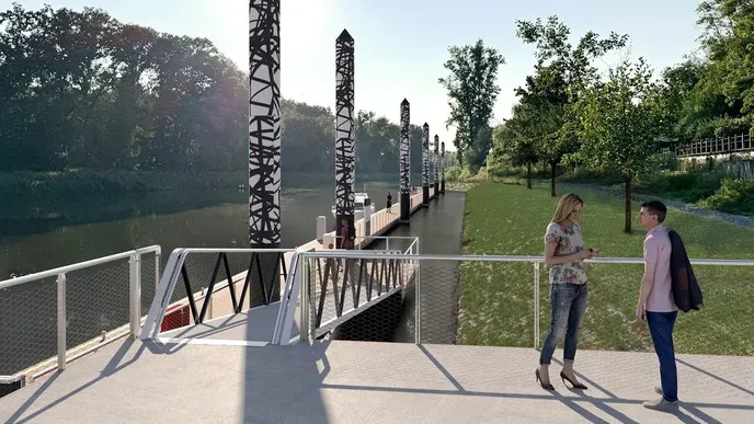 Nové přístaviště v Mělníku Nové přístaviště v Mělníku