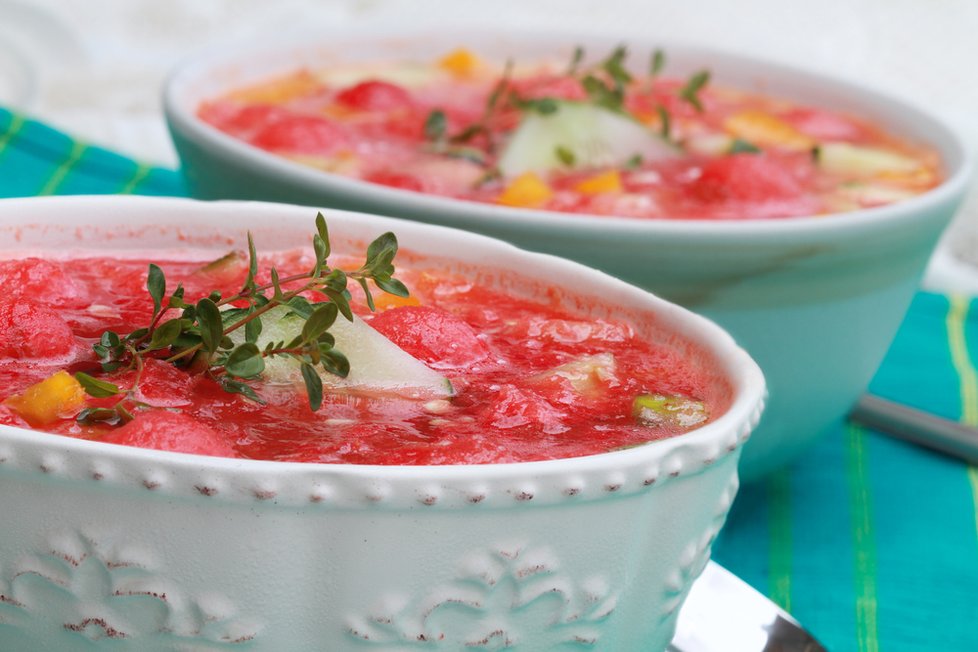 melounové gazpacho