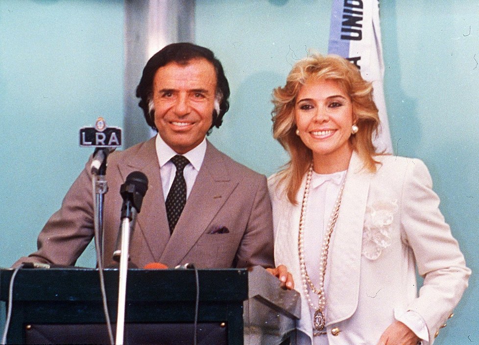 Manželé Menemovi v roce 1989