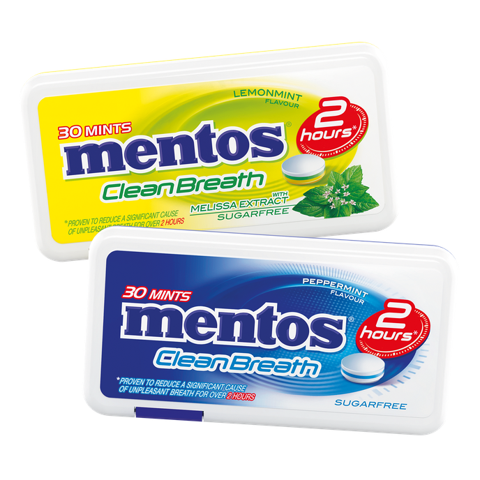 Svěží dech s funkčními bonbóny Mentos CleanBreath