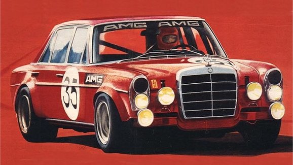 Mercedes-Benz 300 SEL 6.8 AMG: Rudá svině v roce 1971 dobyla slavný belgický okruh