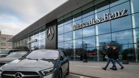 Mercedes Benz v Moskvě (březen 2022)