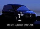 Nový Mercedes Citan se začíná odhalovat. Luxusnější bratr Kangoo se ukáže v srpnu