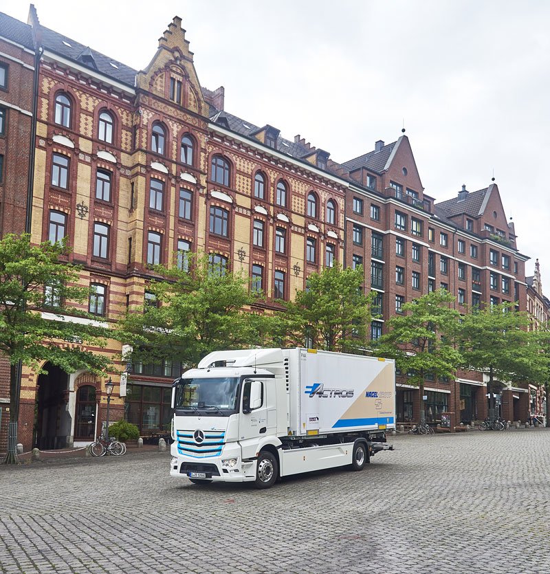 Mercedes-Benz eActros v Hamburku