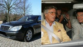 Mercedes, který dříve patřil Karlu Gottovi.