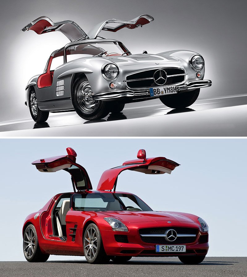 Mercedes-Benz: Gullwing včera a dnes