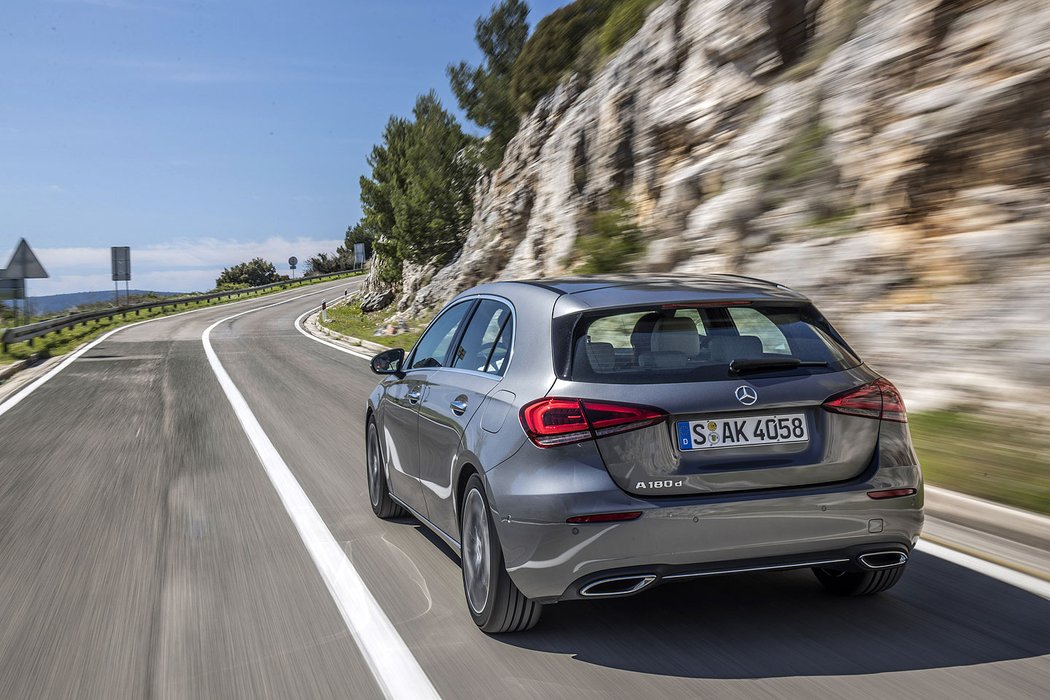 Mercedes Benz A180d Mountain Grey