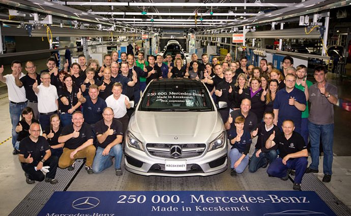 Mercedes-Benz vyrobil v Maďarsku už 250.000 aut
