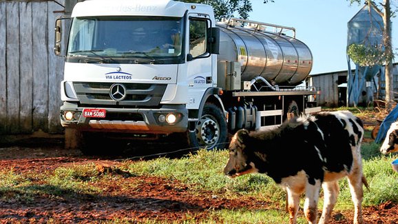 Mercedes-Benz Atego: Mlékařské speciály pro Brazílii 