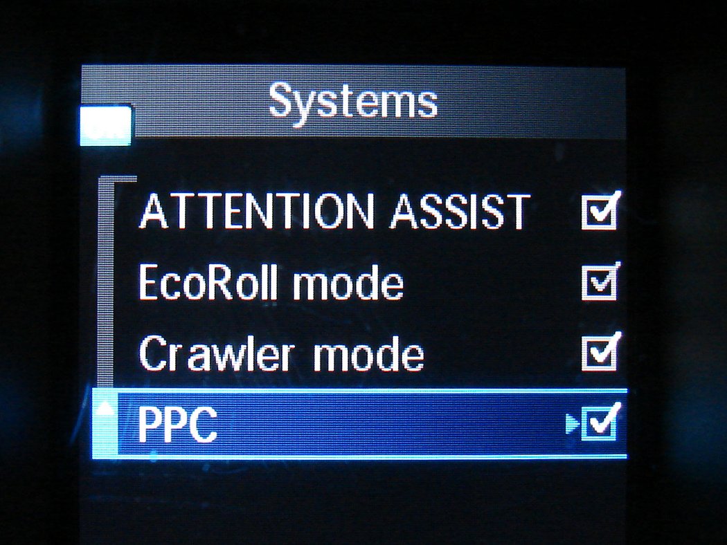 PPC si řidič navolí v manu palubního počítače. Samotná aktivace nastupuje se zapnutím tempomatu běžného či adaptivního.