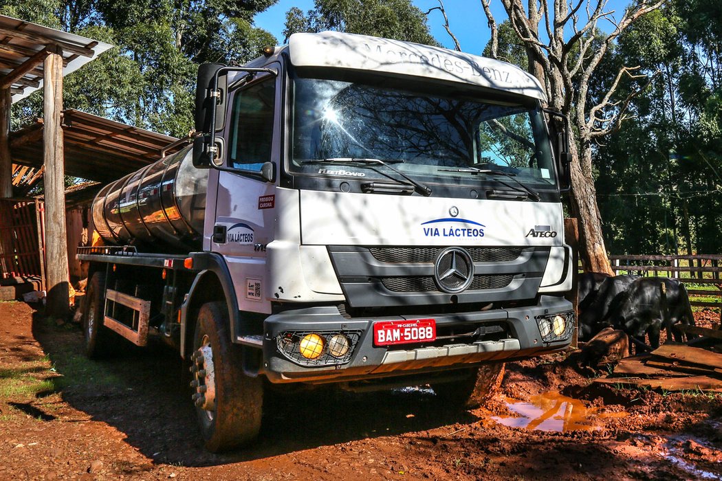 Mercedes-Benz Atego: Cisterny na mléko pro Brazílii