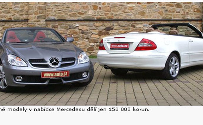 mercedesbenz testy sportovni kabriolet roadster srovnavacitesty