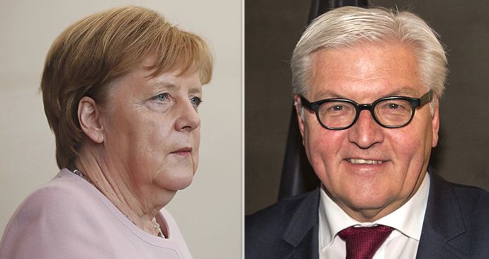 Merkelová a Steinmaier