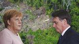 Do Merkelové se obul brazilský prezident: Vezměte prachy a zalesněte si Německo