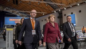 Německá kancléřka Angela Merkelová na sjezdu CDU v Karlsruhe