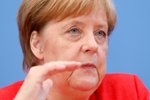 Německá kancléřka Angela Merkelová na tradiční tiskovce
