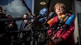 Angela Merkelová po dalším kole rozhovorů o nové vládě (17.11.2017)
