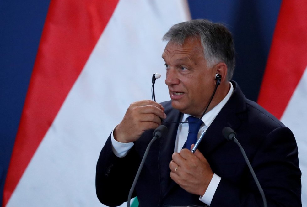 Merkelová a Orbán oslavili 30. výročí počátku pádu železné opony (19. 8. 2019).