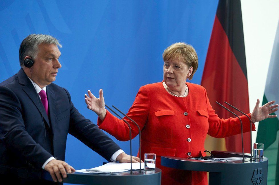 Merkelová a Orbán v Berlíně (5.7.2018)