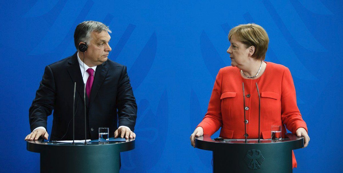 Merkelová a Orbán v Berlíně