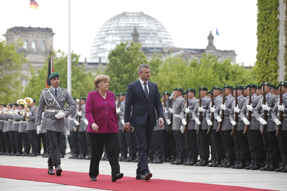 Německá kancléřka Angela Merkelová se setkala s Pellegrinim.