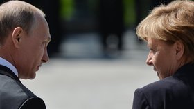 Německá kancléřka Angela Merkel jednala s ruským prezidentem Vladimirem Putinem.