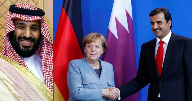 Saúdský princ likviduje opozici, Merkelová jedná o smíru s katarským emírem