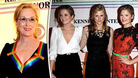 Meryl Streep ukázala na galavečeru všechny své dcery. Jsou krásné