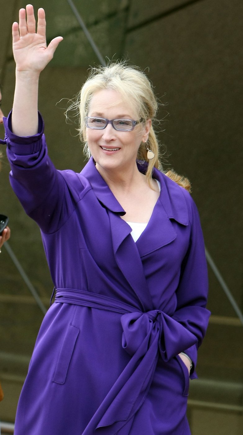 Meryl Streep se chlubí štíhlým pasem.