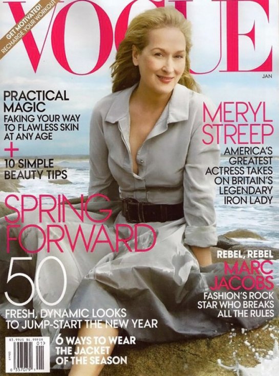 Meryl Streep na titulce magazínu Vogue