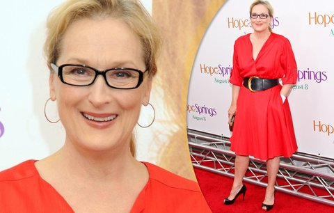 Nestárnoucí Meryl Streep! Zabodovala v luxusních červených šatech
