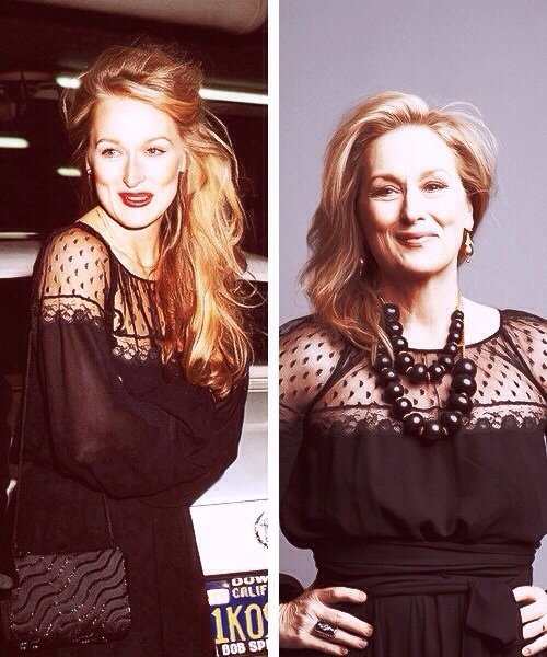 Hvězdná Meryl Streep vypadá i po 30 letech ve stejných šatech skvěle! Jakoby snad ani nestárla.