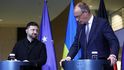 Volodymyr Zelenskyj v Berlíně: Tiskovka s kancléřem Friedrichem Merzem (15. 12. 2025). Volodymyr Zelenskyj v Berlíně: Tiskovka s kancléřem Friedrichem Merzem (15. 12. 2025).