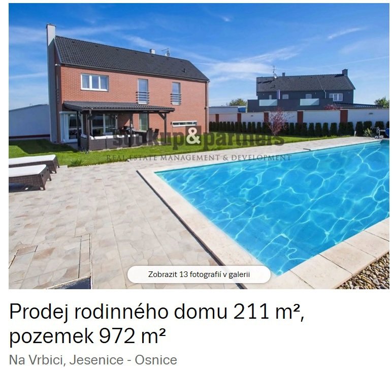 Dominičina vila je na prodej