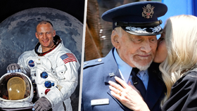 Buzz Aldrin a manželka Anca Faurová