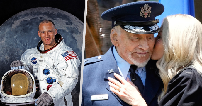 Buzz Aldrin a manželka Anca Faurová