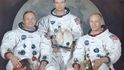 Posádka mise Apollo 11. Neil Armstrong, Michael Collins a Edwin „Buzz“ Aldrin (zleva)