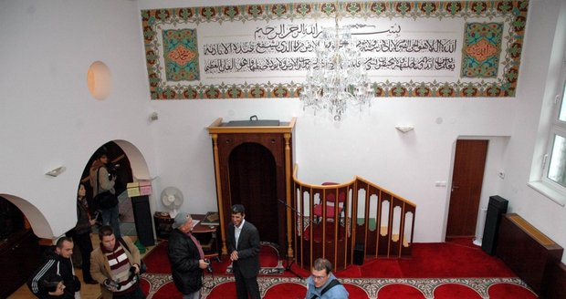 Pohled do stávající brněnské motlitebny muslimů