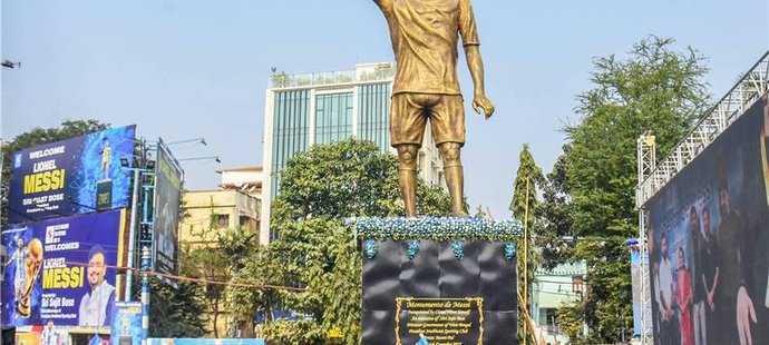 Argentinský fotbalista Lionel Messi způsobil v Indii šílenství.