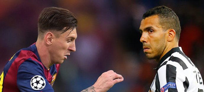 Zatímco Lionel Messi ve finále Ligy mistrů zářil, Carlos Tévez zklamal