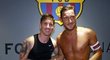 Lionel Messi se vyfotil s legendárním Francescem Tottim a ukázal fanouškům vypracované tělo