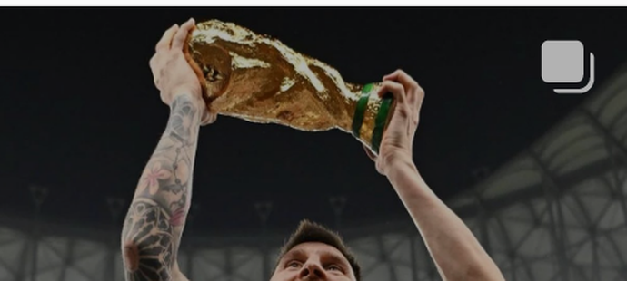 Fotkami s trofejí zbořil Messi internet