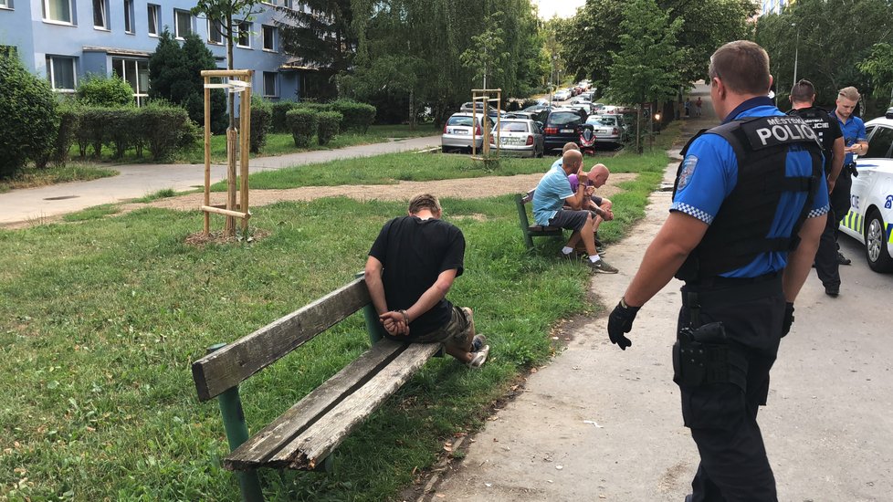 Partičku čtyř mužů a jedné ženy pod vlivem alkoholu i nejspíše omamných látek načapali v Hájích při krádeži. To se jim nelíbilo, tak začali demolovat obchod.