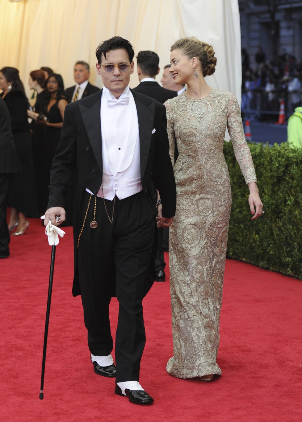 Johnny Depp vypadal, jako by si právě odskočil z nového filmu Timu Burtona