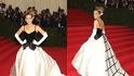 Sarah Jessica Parker, 2014: Černobílá róba Oscar de la Renta