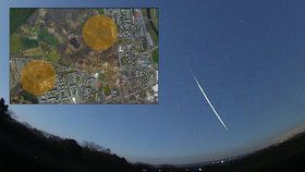 V neděli 3. prosince byl nad Českou republikou pozorován bolid (velmi jasný meteor) o jasnosti Měsíce v první čtvrti