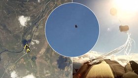 Norského parašutistu minul padající meteorit jen o několik metrů. Kdyby ho zasáhl, bylo by po něm.