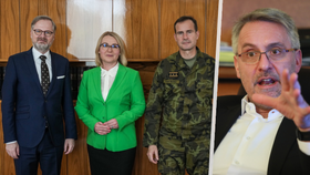 Výbor pro obranu řešil vztah náčelníka generálního štábu Karla Řehky a ministryně obrany Jany Černochové (ODS) (20. 6. 2023). 