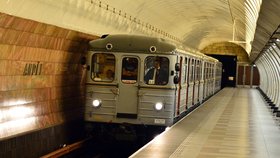 Natáčení filmu Child 44 v pražském metru