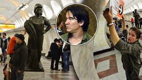 Hollywoodští filmaři natáčejí v pražském metru